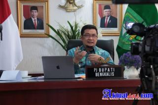 Pj. Bupati Bengkalis Hadiri Innovative Government Award 2020 Secara Virtual